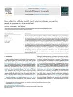 We published a paper on travel behavior changes and subjective well-being determinants among older people in response to a new metro line