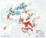 Walkability scoring in high-density cities