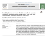 From 3D pedestrian networks to wheelable networks: An automatic wheelability assessment method for high-density urban areas using contrastive deep learning of smartphone point clouds